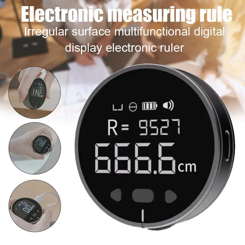 QIAWI™– Pocket-Sized 8-in-1 Digital Ruler for Ultra-Precise Measurements Anywhere