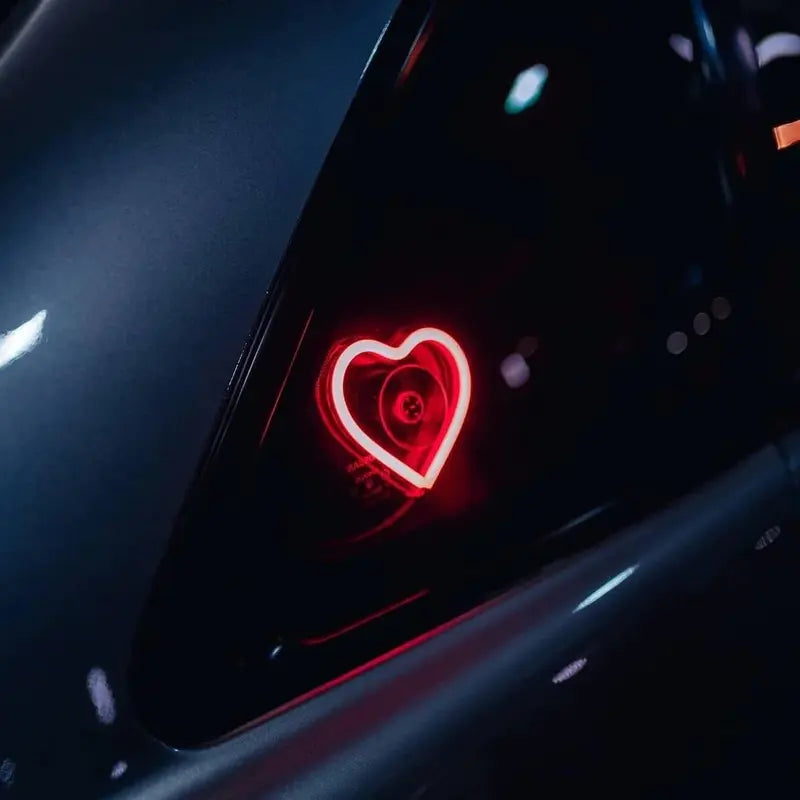 DIYSTAR™ Solar Heart Neon Light – Transform Your Car with Love, Light & Eco Power