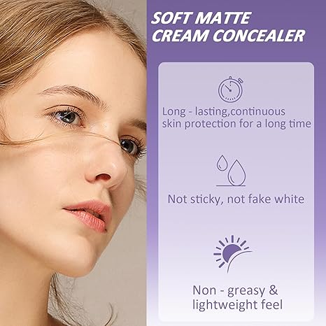 Final 3 Hours: 60%OFF-Soft Matte Cream Concealer with Brush FREE !š