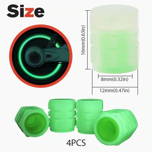 Last 2 Hours:60% OFF!đ„Fluorescent Car Tire Valve Caps - Suitable for all tires