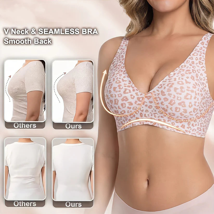 Deep V Seamless Wireless Lift Bra