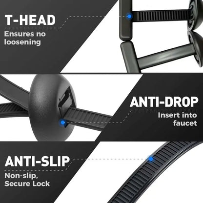 50Pcs Heavy-Duty Nylon Cable Ties – Self-Locking, Multipurpose, Perfect for Car & Home Organization