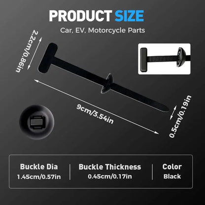 50Pcs Heavy-Duty Nylon Cable Ties – Self-Locking, Multipurpose, Perfect for Car & Home Organization