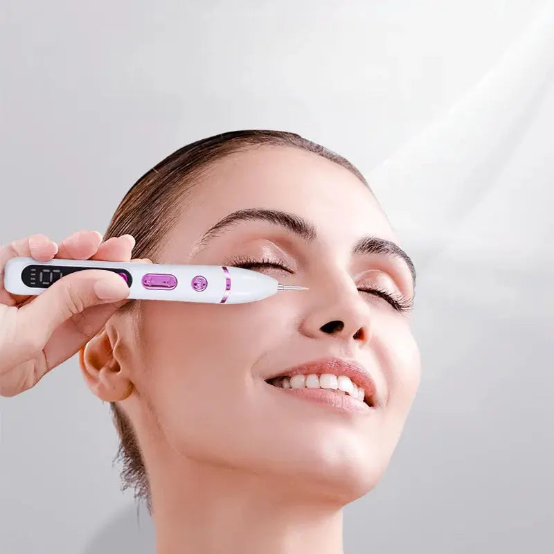 Slimoly™ LCD Beauty Pen – Ultrasonic Facial Massager for Fine Lines & Circulation