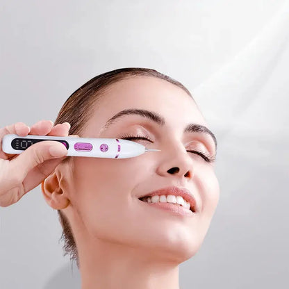 Slimoly™ LCD Beauty Pen – Ultrasonic Facial Massager for Fine Lines & Circulation